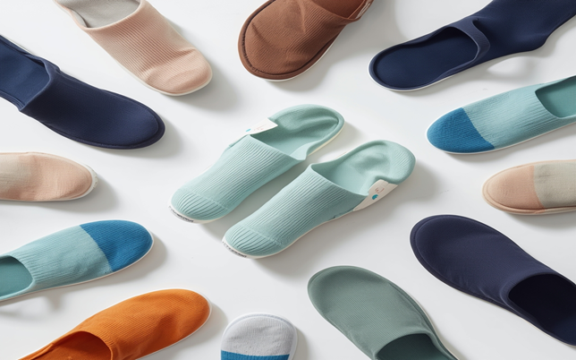 Lucid Origin Photo of various medical socks and shoes